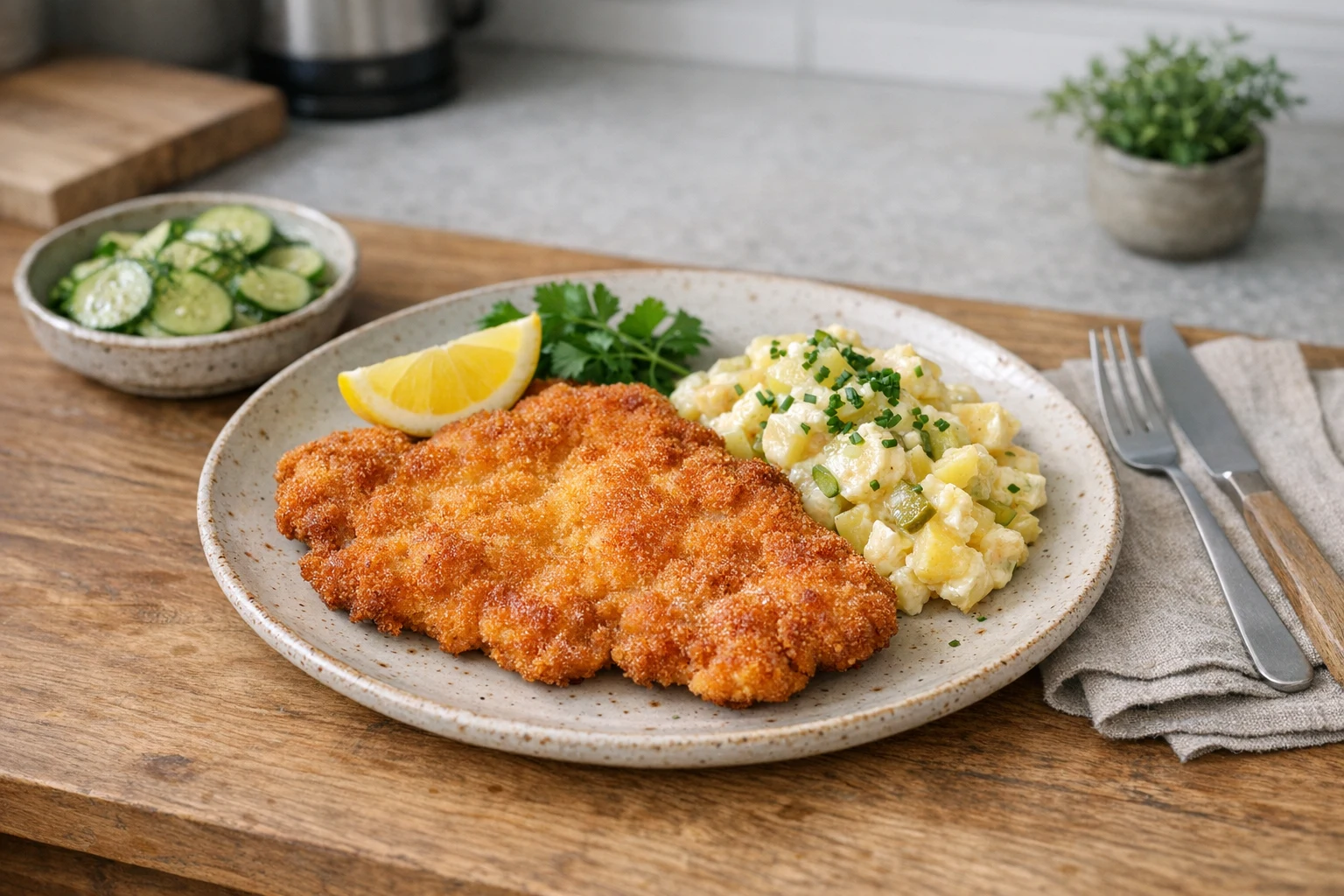 Wienerschnitzel (kalfsvlees)