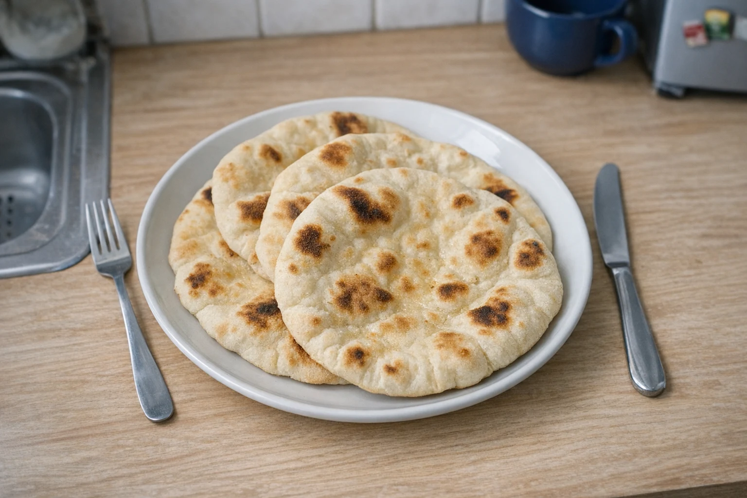Arabisch brood (Iraaks huisgemaakt brood)