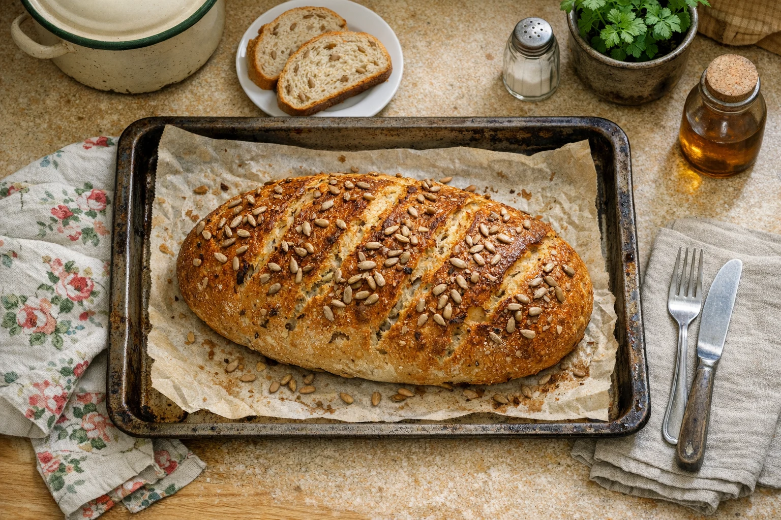 Zelfgebakken brood