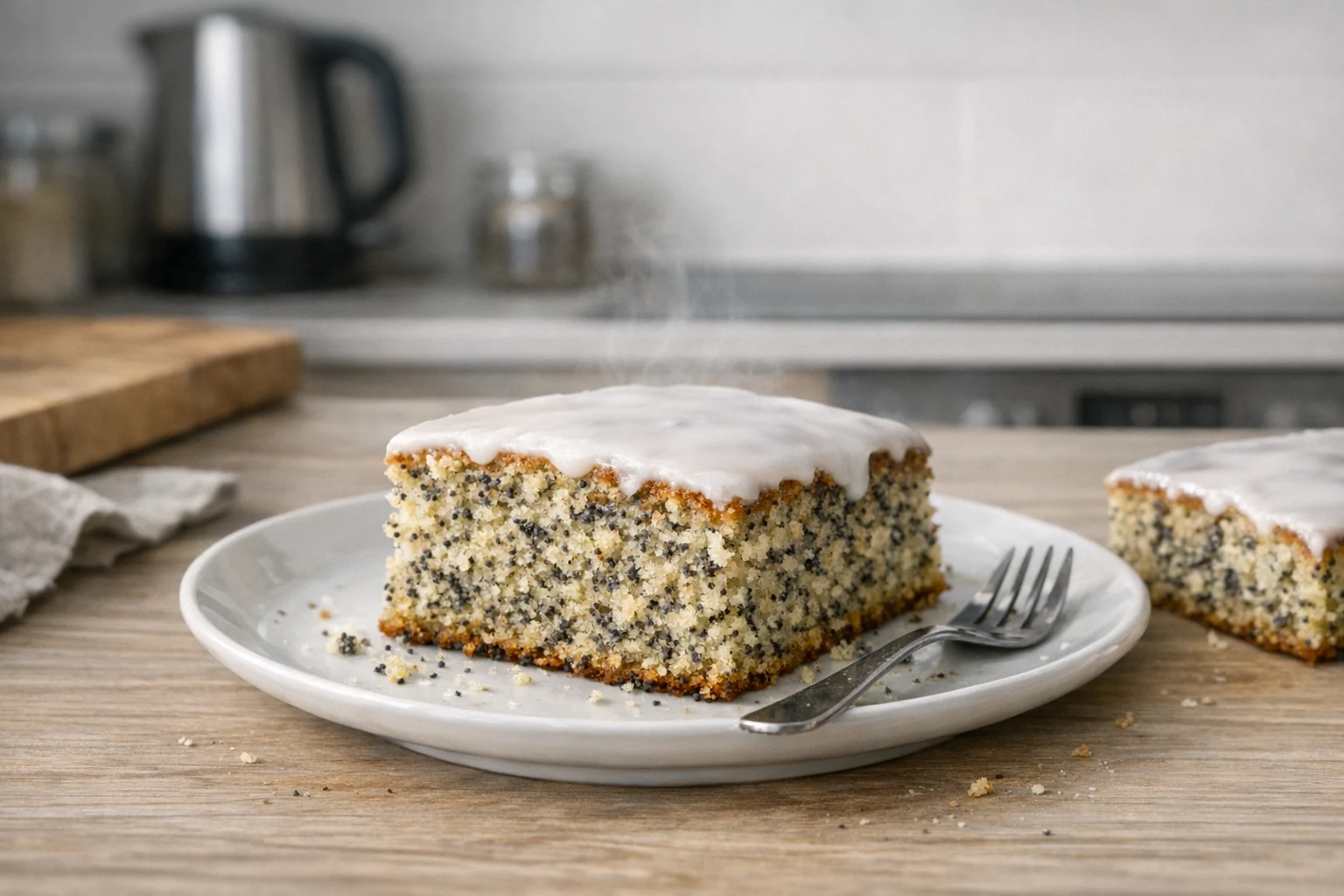Snelle maanzaadcake met kopjesmaten