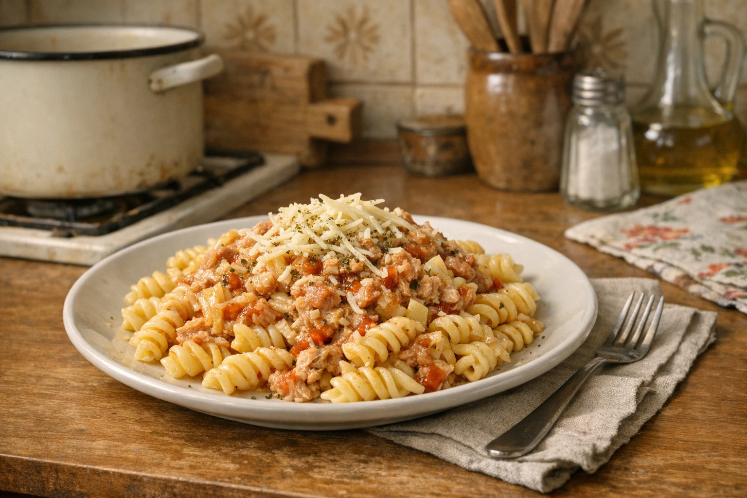Pasta met tonijn