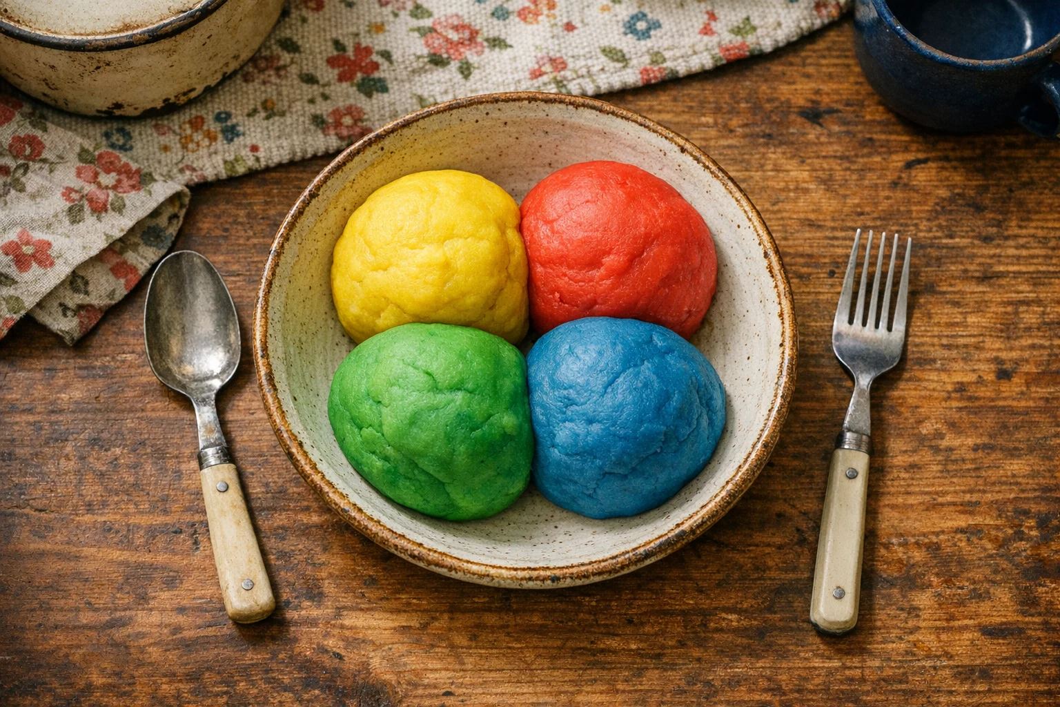 Zelfgemaakte speelklei